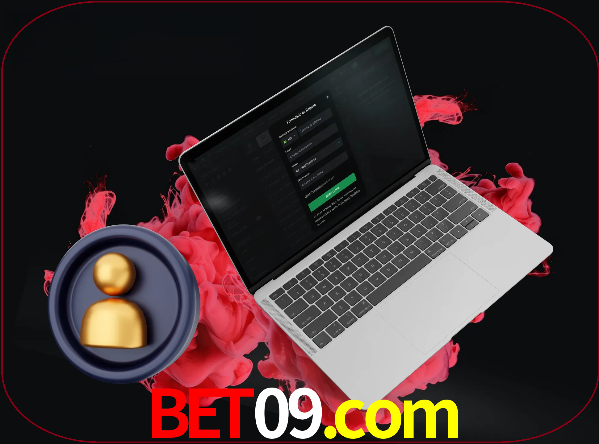 No cabeçalho do site bet09, clique no botão que o levará a um formulário especial onde terá de introduzir as suas informações actuais.