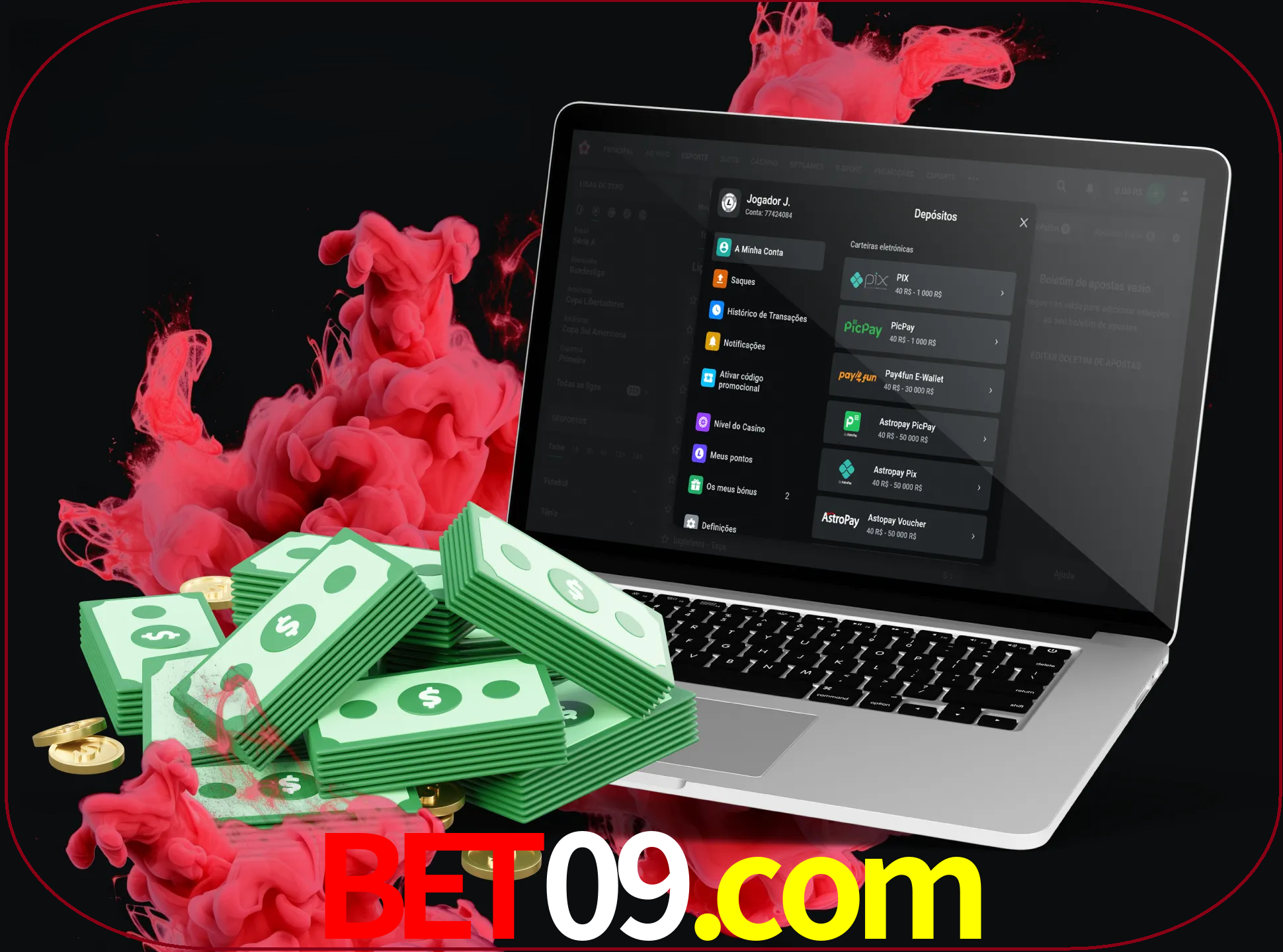 Para efetuar um depósito na sua conta bet09, basta escolher o método de depósito e especificar o montante.