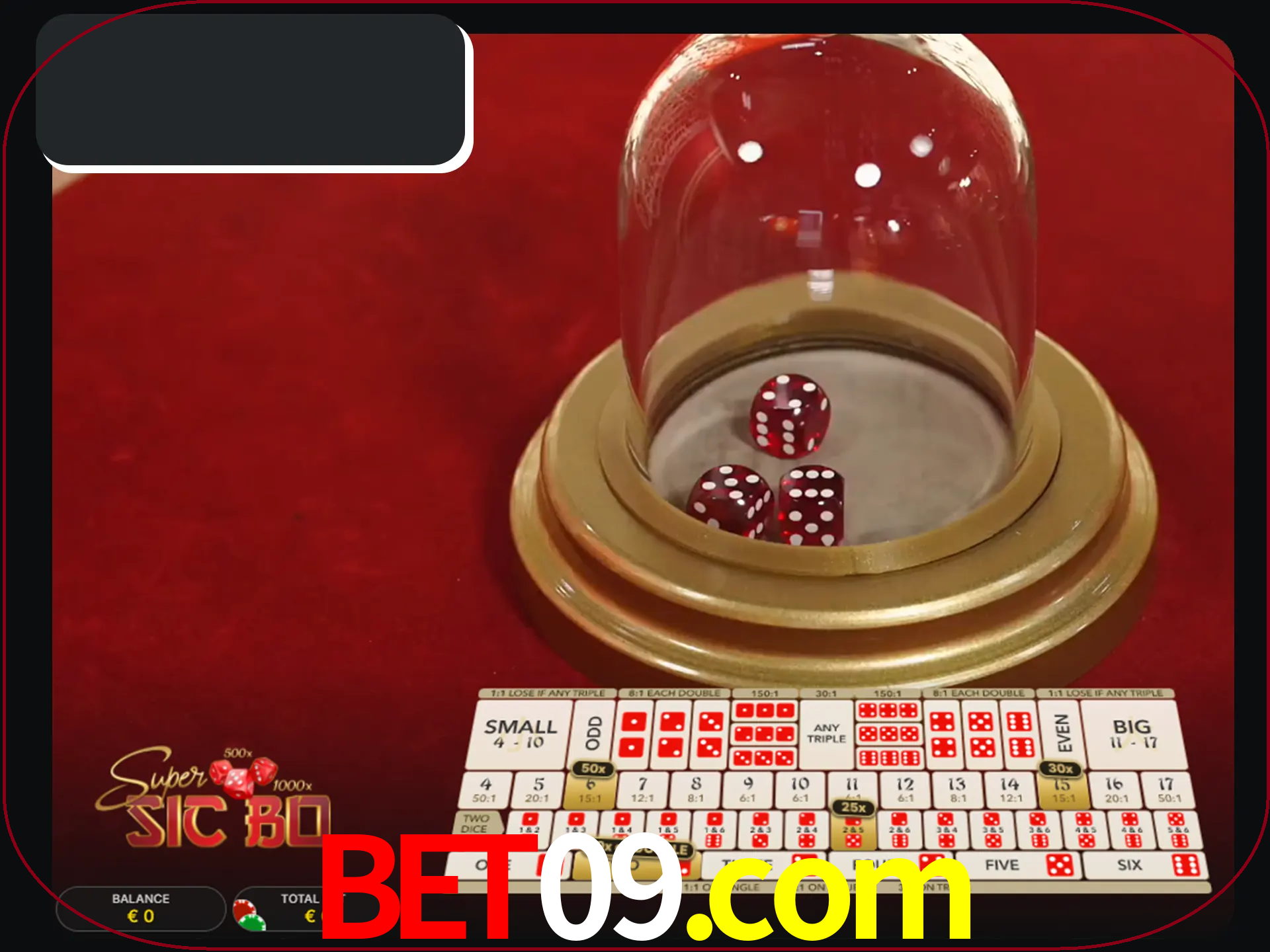 Deixe os dados ao seu lado nos jogos da Sic Bo.